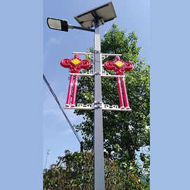 新农村6米8米超亮led户外景观灯杆中式复古灯太阳能仿古回纹路灯