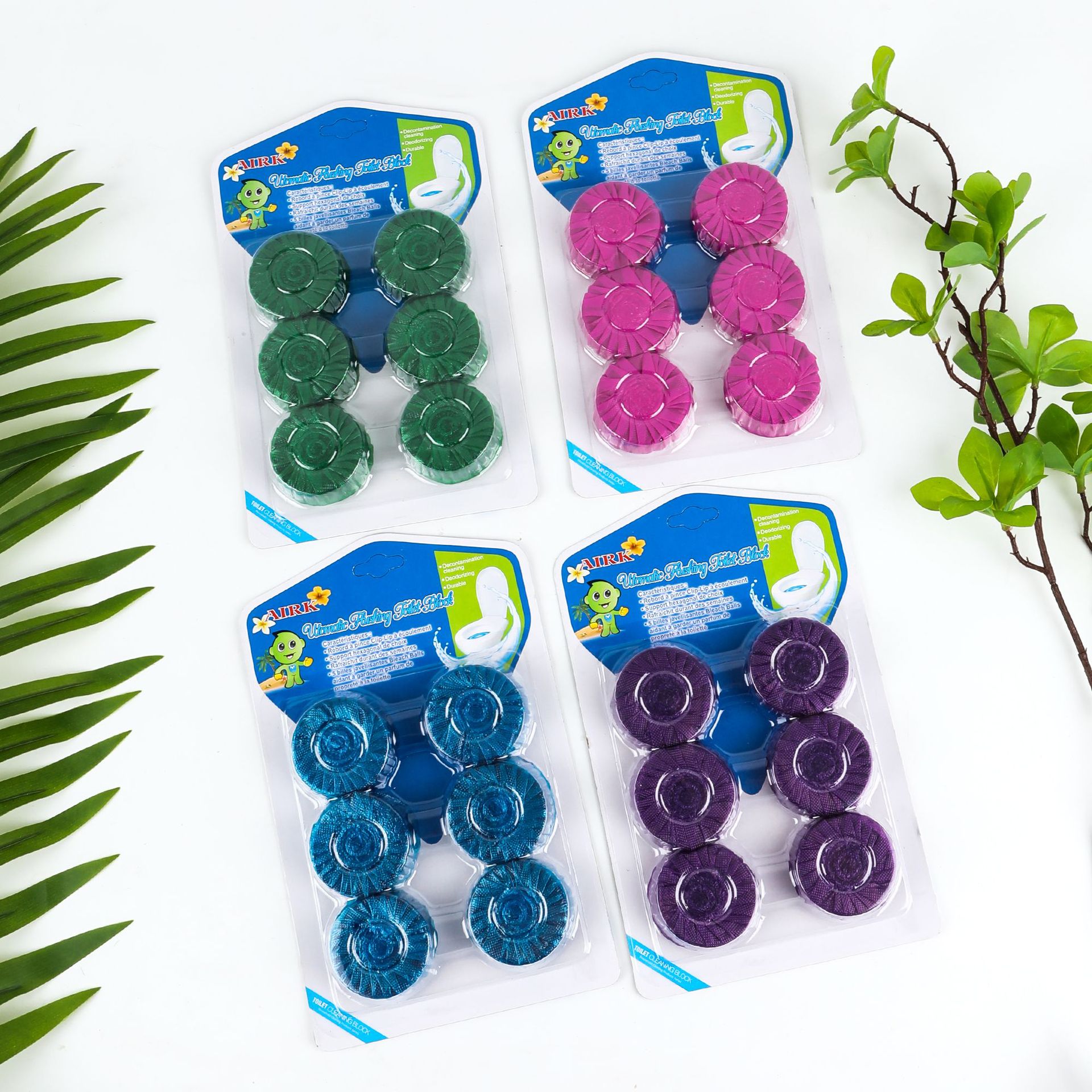 Factory Direct Supply Cross-Border Amazon Toilet Cleaning Treasure Fragrance Home Bathroom Blue Bubble Toilet Cleaning Spirit Wholesale