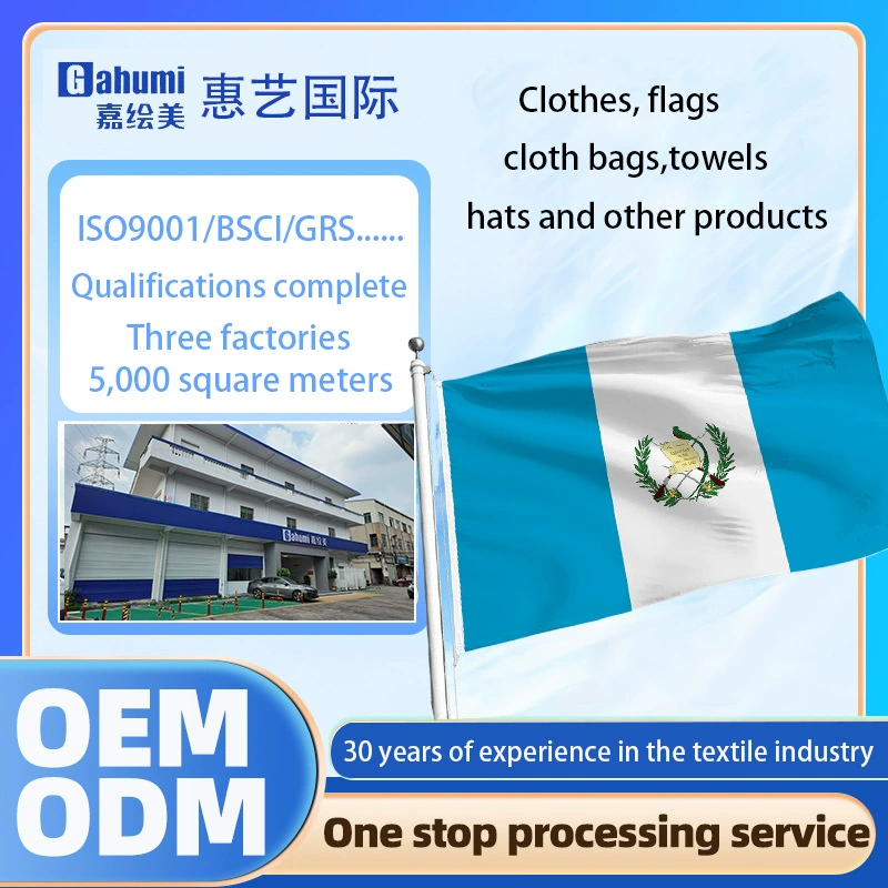 OEM OEM на заказ выборы флаг Гватемалы уличный флаг ручной развевающийся флаг веревочный флаг настольный флаг компании предприятия