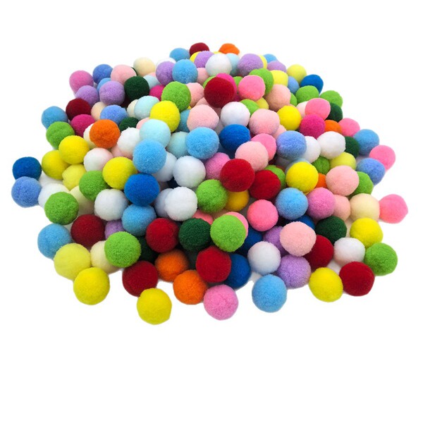 White polypropylene plush ball macaron red ball pink decorative…