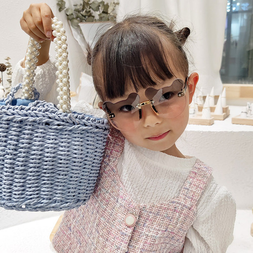 Korean Version New Children's Sunglasses with Sun Protection, Cute Decorative UV Blocking Sunglasses for Mickey Baby Boys and Girls