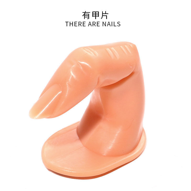 Simulación de ejercicios de uñas, moldes de manos falsos, dedos suaves y flexibles, visualización de estilos de uñas portátiles, herramientas de uñas de moldes de manos