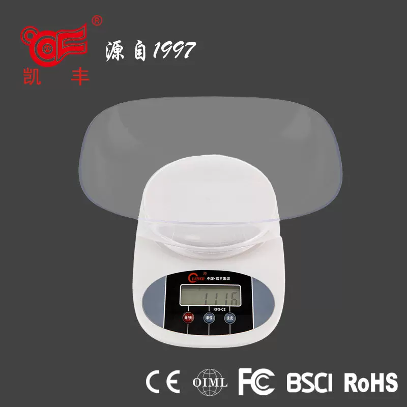 凯丰电子厨房秤大托盘家用秤克秤烘焙秤厂家直销跨境亚马逊食品秤