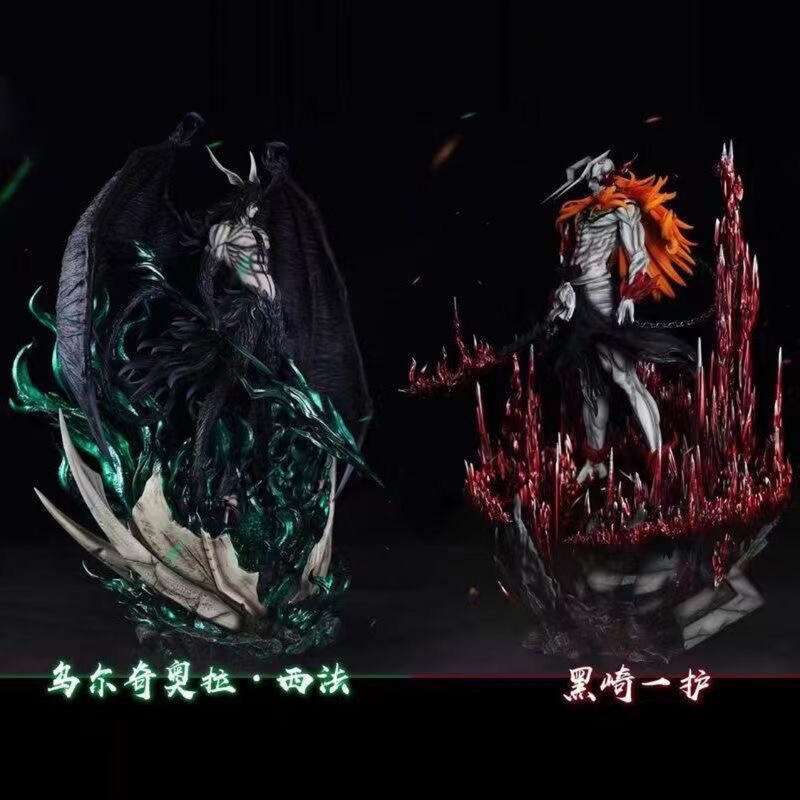 33cm暴走牛頭一護黒翼二段小烏死神アニメブーム手仕事周辺モデル置物|undefined