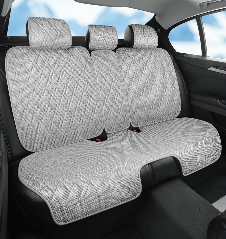New car seat cushion made of ice silk, breathable and skin-friendly, comfortable seat cover, high-end seat cover, suitable for all seasons