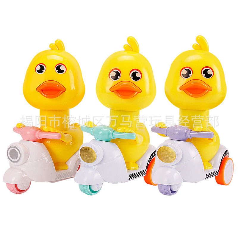 Regalos del 1 de junio, premios de automóviles, compresión del pato amarillo, coche de juguete para niños, motocicleta para bebés