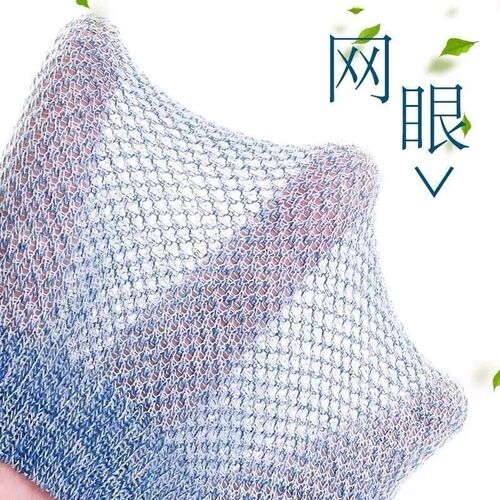 Socks for men summer thin cotton mesh breathable men's socks sports casual fashion cloth label short-tube men's boat socks