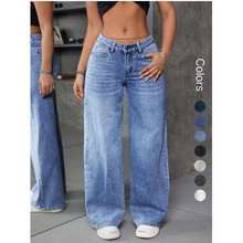 Q 39718 Sweet Spicy High Waist Straight Jeans ���������ֱͲ