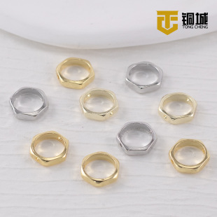 18K����ɫ��߅�ΰ���Ȧdiy�ֹ��^��Ȧ����p��������������Ȧ