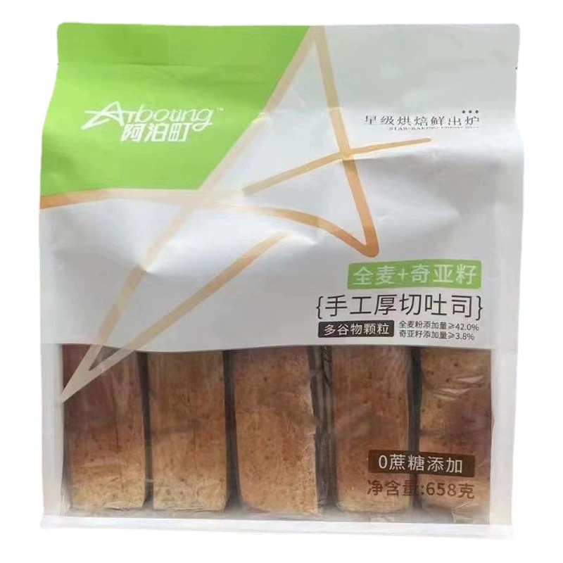 Apocho Тост Цельные семена мачии ручной работы Толстый тост со вкусом молока Завтрак Индивидуально упакованное горное жареное молоко