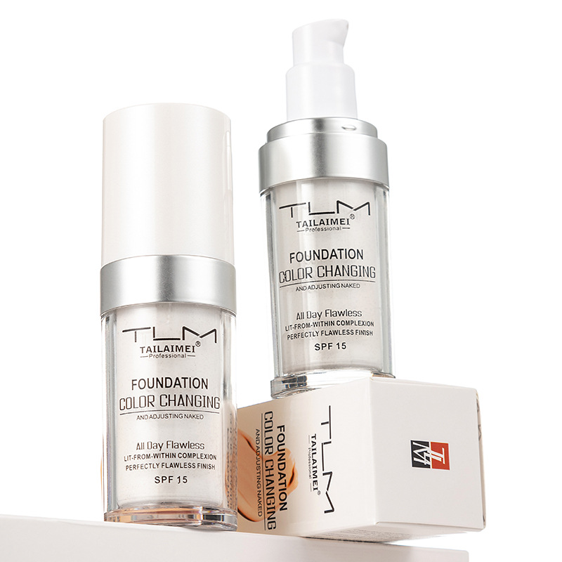 "3PCS" Warm Blush Vloeibare Foundation Verhelderende Hydraterende Concealer Langdurige en Niet-Vervagende Vloeibare Foundation_voghion.com