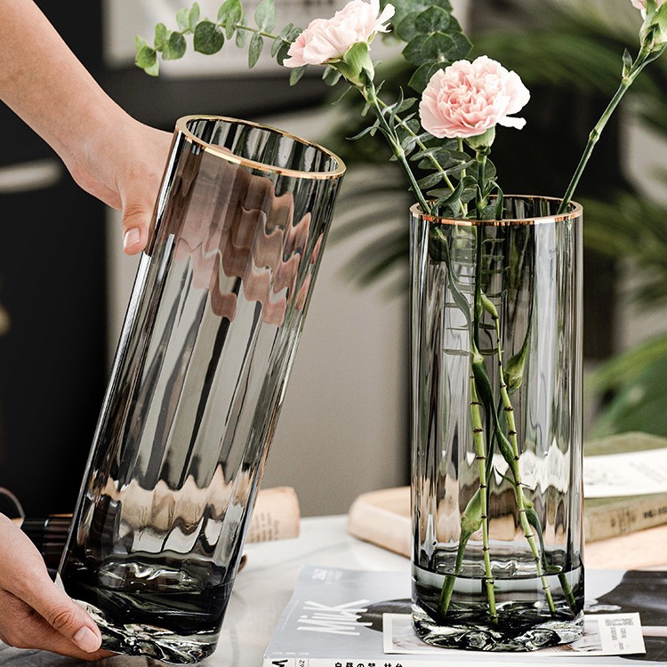 Free shipping Nordic simple creative light luxury straight tube vase…