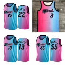 热火队3#韦德城市版热压球衣14#希罗22#巴特勒13#阿德巴约篮球服