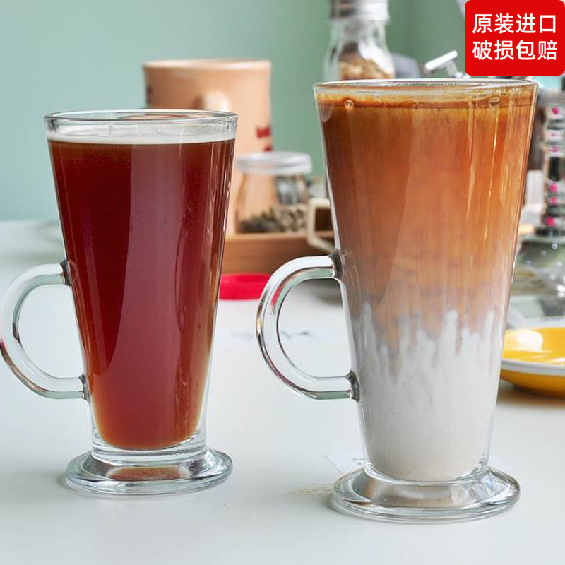 Importación turca de pasha con vasos de cristal templado, tazas de café con latte, tazas de bebidas al por mayor, tazas de bebidas