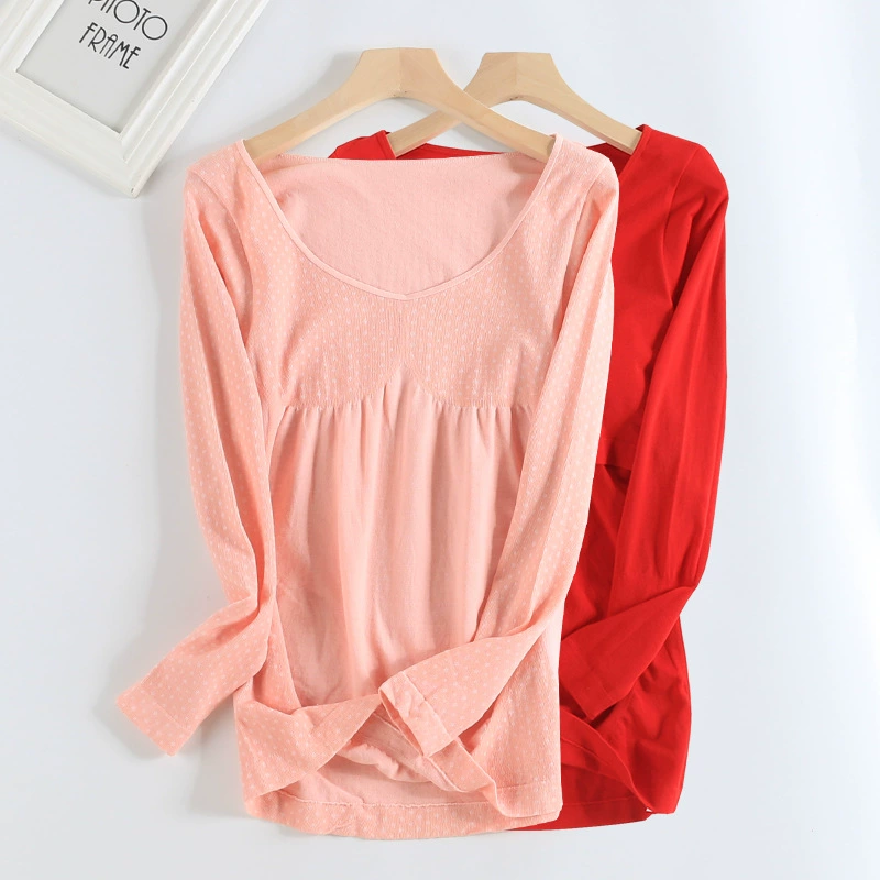 Осенняя рубашка для беременных, послеродовое кормление, грудное вскармливание, нижняя рубашка с круглым вырезом