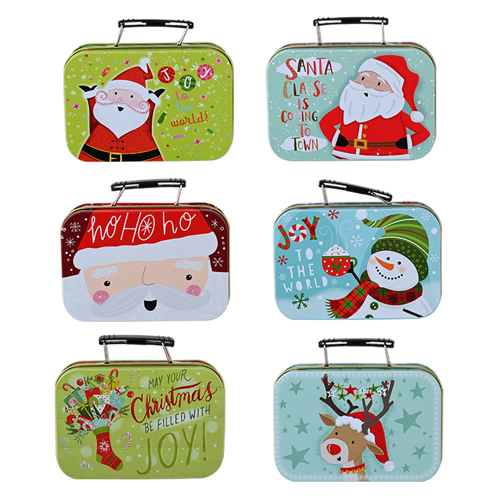 (Cross-border trading), Christmas decorations, cartoon tin box for elderly, new collection 5