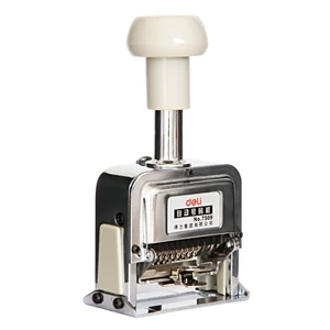 Deli 7509/10/12 Номер машины Multi -Digit -Digit Machine машины цифровой код
