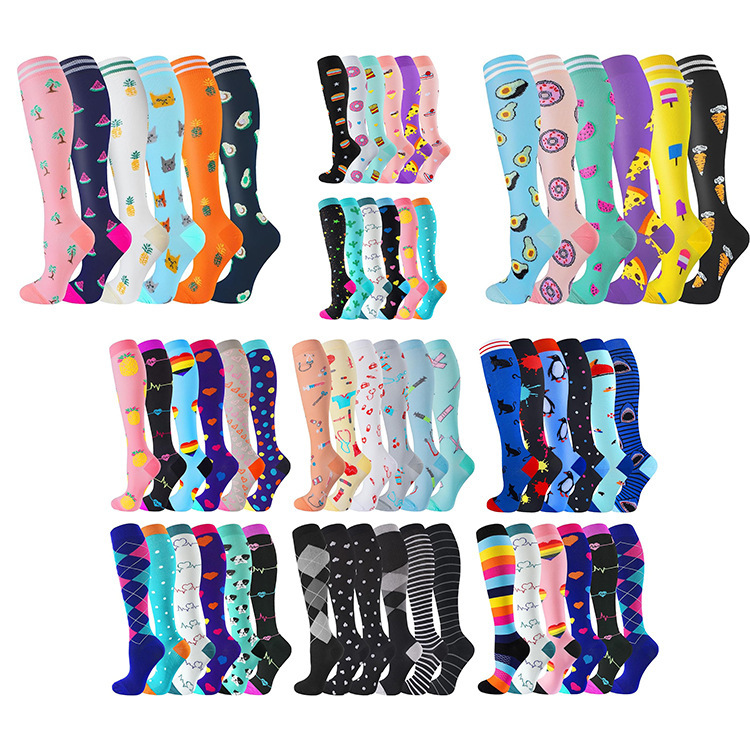 Amazon's Best-Selling Cross-Border Product: 6-Pair Set of Compression Socks for Sports, Running, Sequential Support, Knee-High Pressure Socks, and Cycling Socks Amazon's Best-Selling Cross-Border Product: 6-Pair Set of Compression Socks for Sports, Running, Sequential Support, Knee-High Pressure Socks, and Cycling Socks