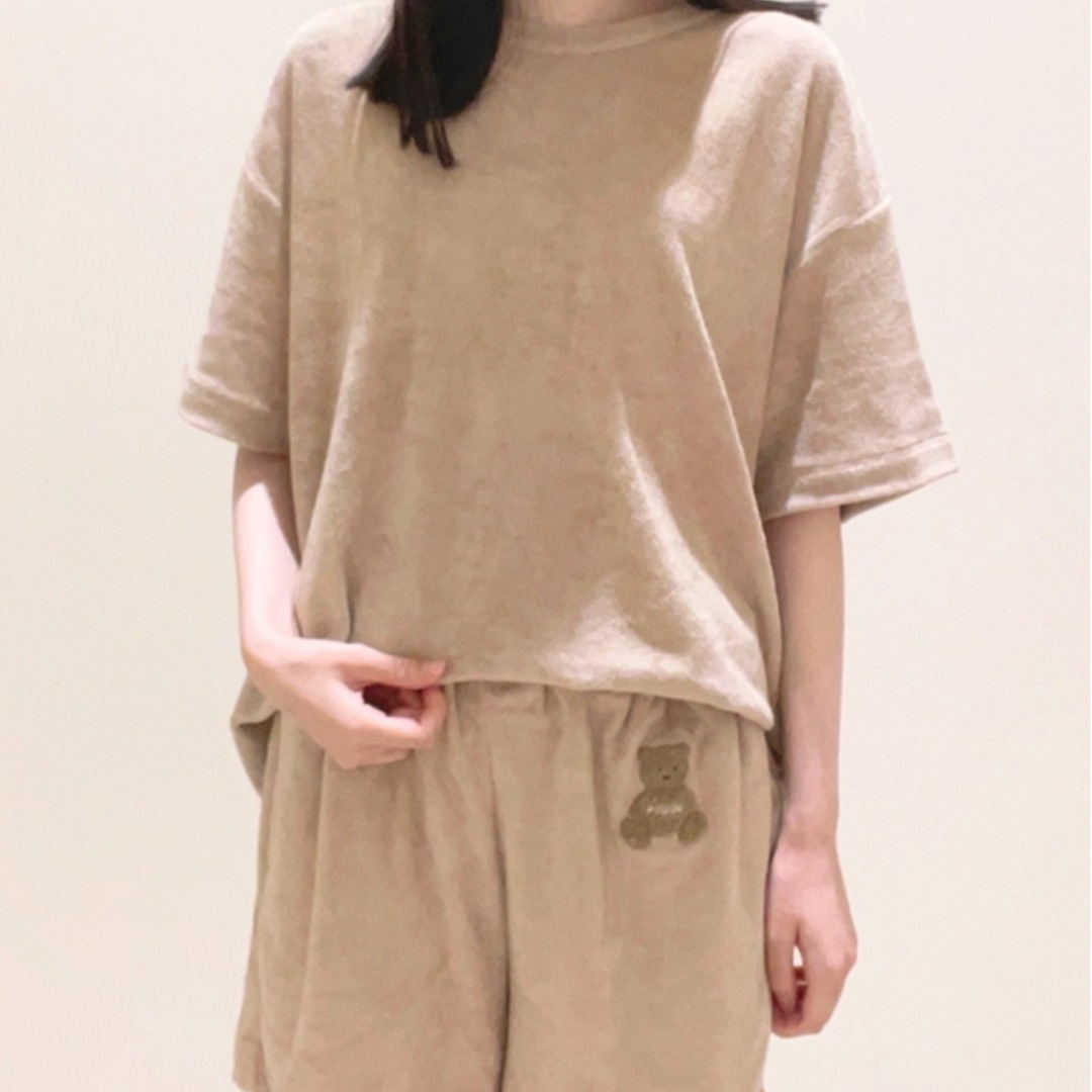 새로운 소프트 아이스크림 뉴 베어 타월 코튼 소프트 스킨 친화적 인 세트 크루 넥 바지 홈 의류