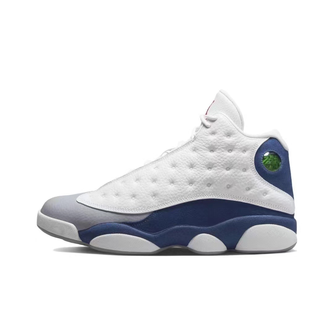 aj13 white gray blue