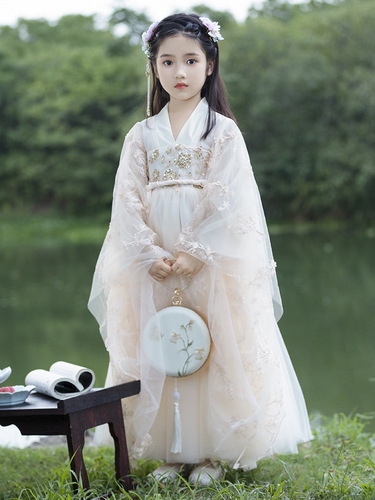 Little Girl's Super Immortal Hanfu 2024 New Spring and Autumn Children's Chinese Style Tang Suit Ruqun Ancient Style Hanfu