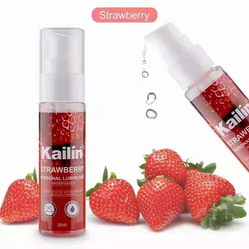 Kailin 30ml fruit flavored lubricant cross-border foreign trade export package strawberry flavor lemon flavor kailin