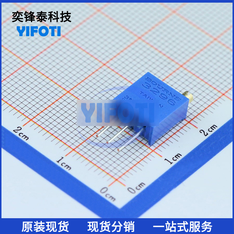 美国BOURNS伯恩斯 3296W-1-222LF 插件 ±10% 2.2K 高精密电位器