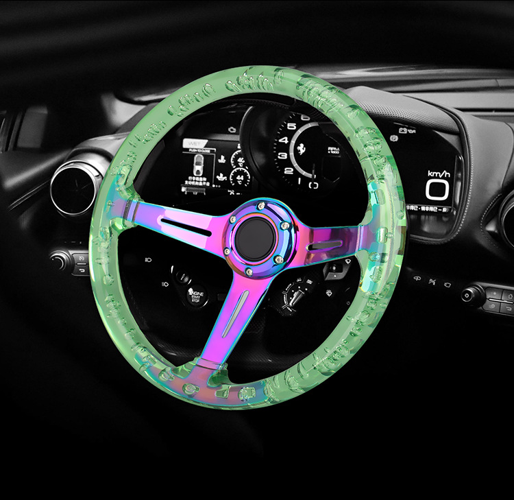 Acrylic Steering Wheel 14 inch Car Modified Racing Game Wheel