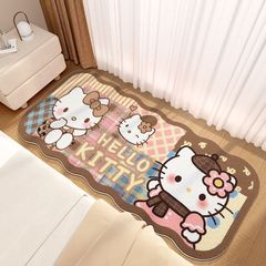 凯蒂猫可爱毛绒地毯卧室床边仿羊绒地毯加厚柔软亲肤沙发垫批发
