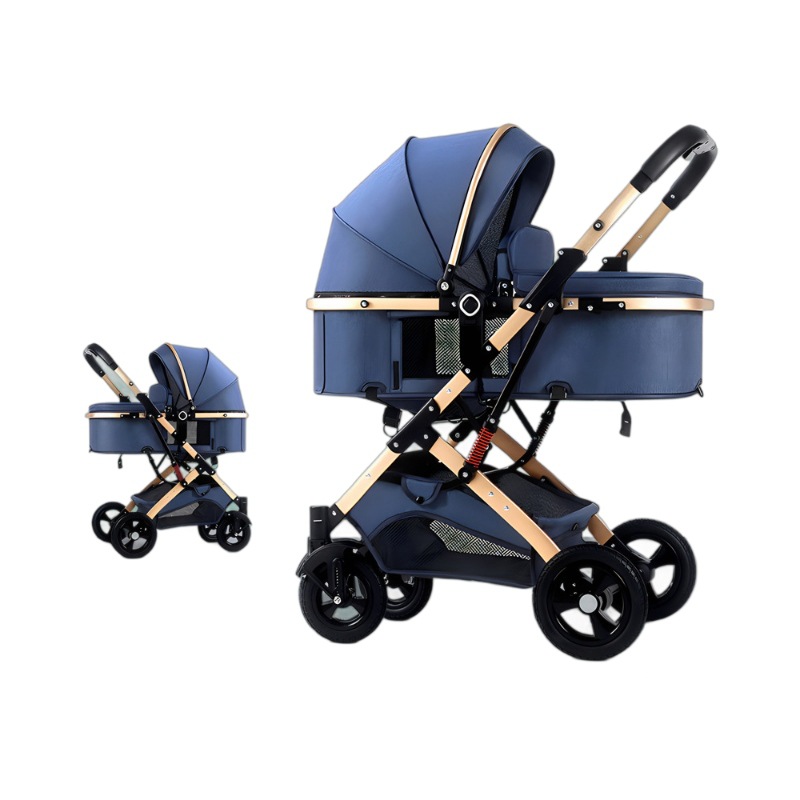 Carrito de bebé se puede sentar, acostarse, plegable, ligero, portátil, recién nacido, carrito de bebé, regalo de luna llena, mezcla al por mayor