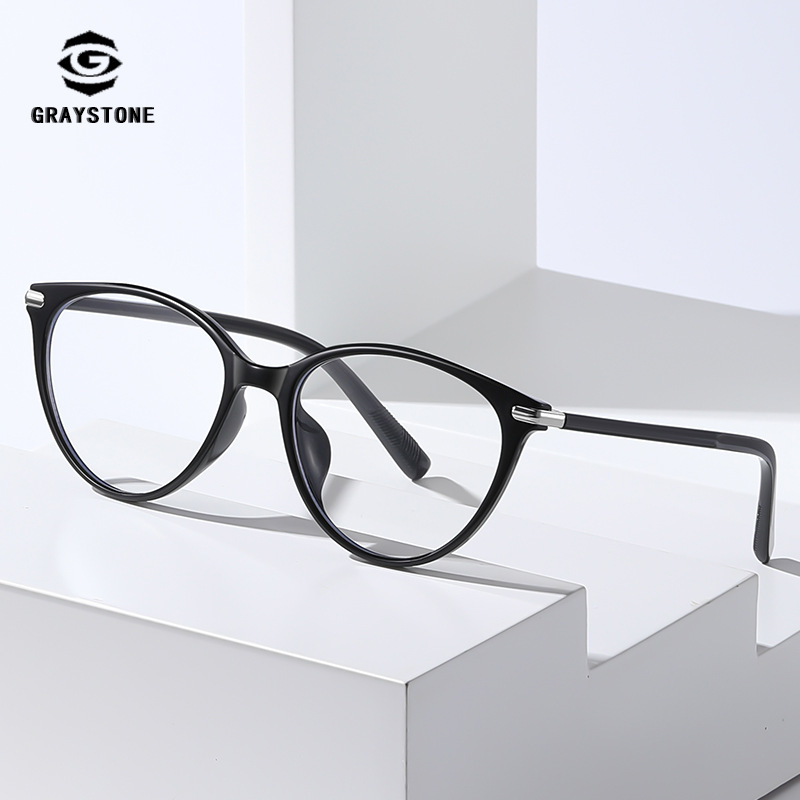 New Fashionable Tr90 Anti-Blue Light Non-Prescription Glasses with a High-End Feel, Trendy Cat-Eye Eyeglass Frames for Men and Women New Fashionable Tr90 Anti-Blue Light Non-Prescription Glasses with a High-End Feel, Trendy Cat-Eye Eyeglass Frames for Men and Women