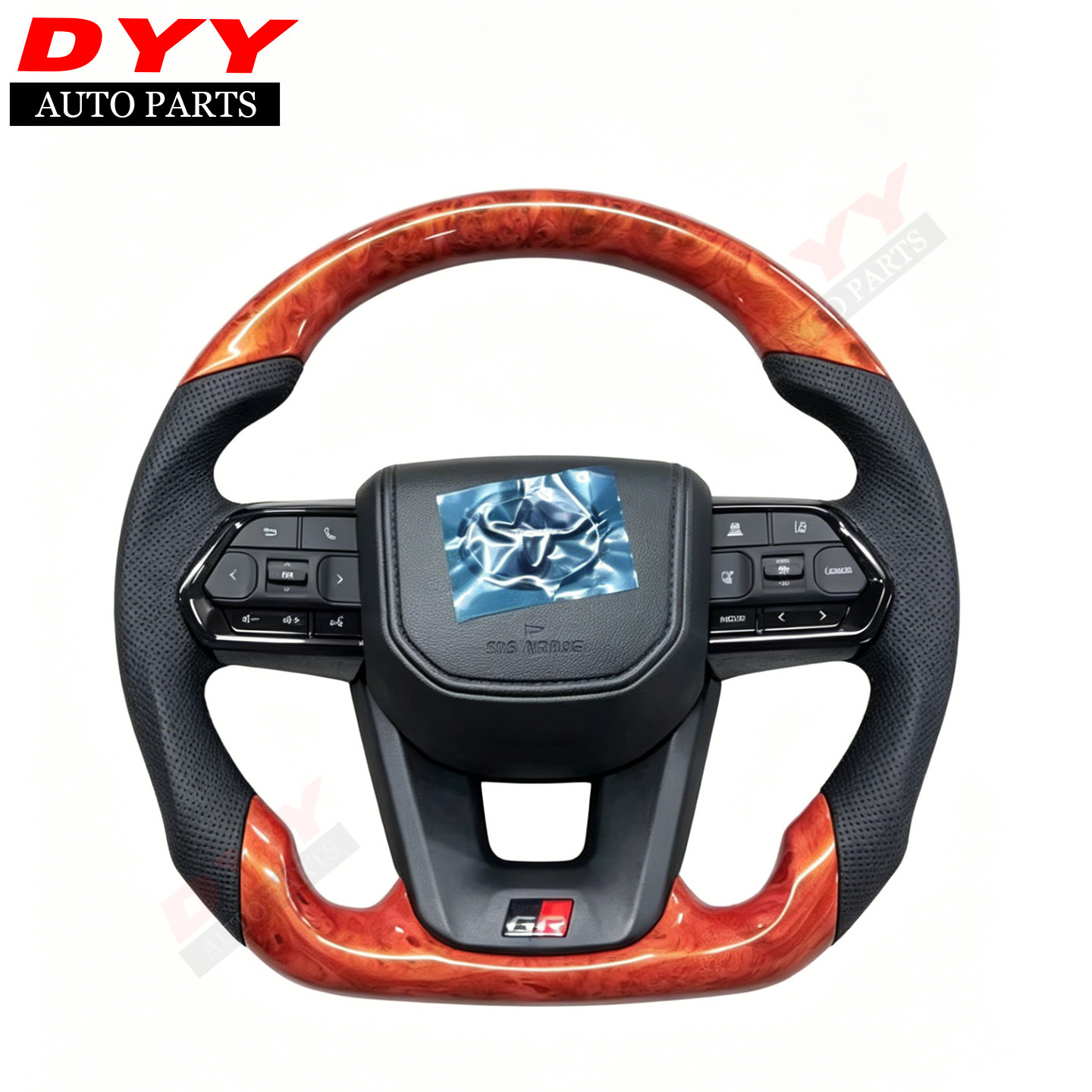 Suitable for Toyota LC300, Alphard 80 series, Hilux, Land Cruiser, Crown, wood grain steering wheel