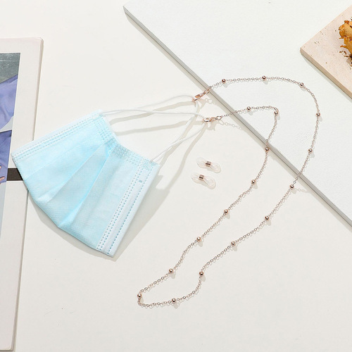 Eyeglass chain, glasses cord, mask chain, metal eyeglass hanger, hanger cord, necklace hanger, anti-loss mask, multi-bead chain