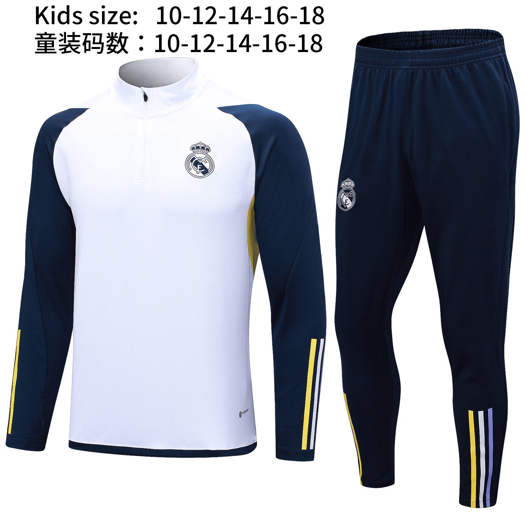 21-22 Traje de entrenamiento de fútbol de manga larga de media tracción Paris Arsenal Dortmund Chelsea al por mayor