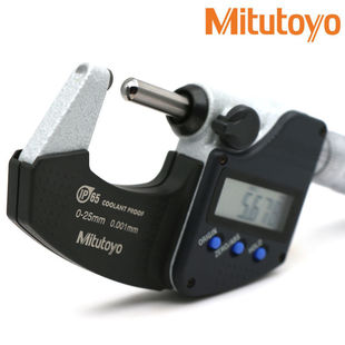 Japan's Mitutoyo Wall Thick Digital Micrometer Double Ball-flat Spiral Micrometer 395-271 251