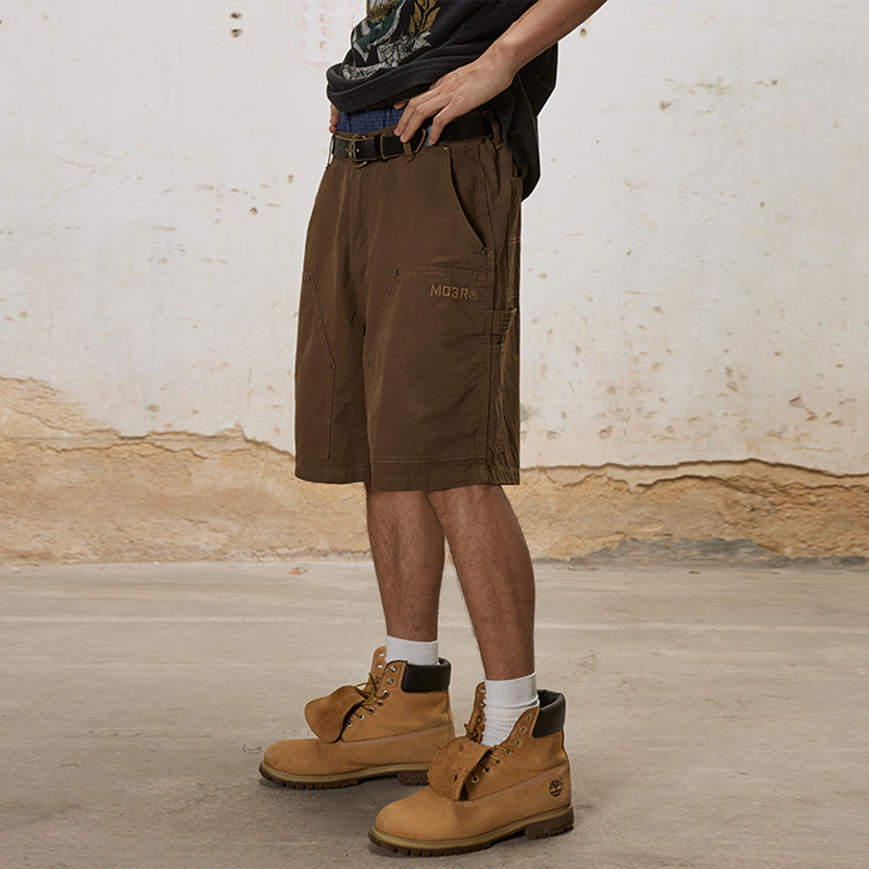 Big Sale Non-Refundable and Non-Exchangeable American Double-Knee Fermented Washable Cargo Shorts Loose Straight Casual Pants Trendy Brand Men and Women
