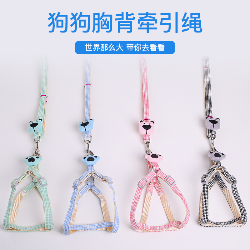 Correa para mascotas Petpet Beibei, conjunto de arnés y correa para mascotas, correa para perros, correa para gatos, gran cantidad en stock, retráctil.