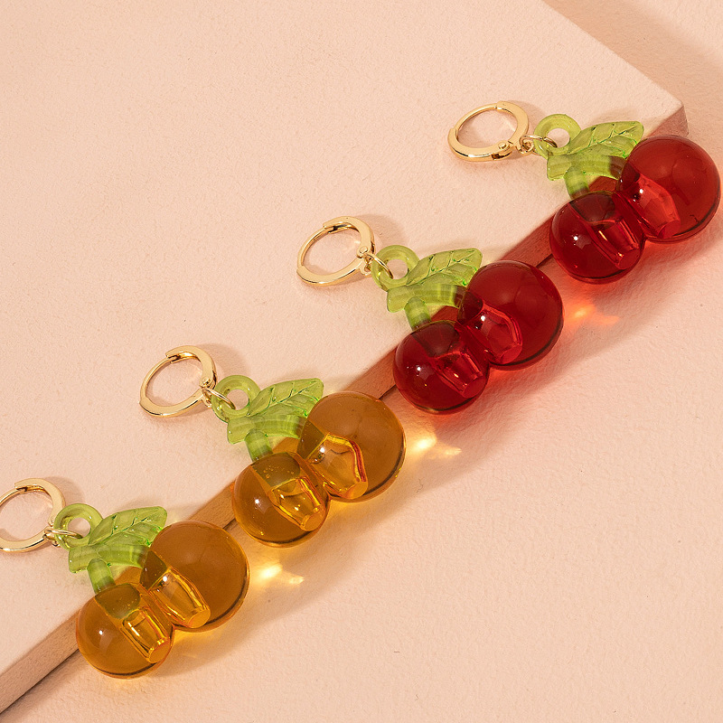 Boucles D&#39;oreilles Rétro Fruits Cerises display picture 5