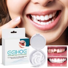 EELHOE 調節可能なスナップオン義歯修正歯間矯正器具矯正義歯キット