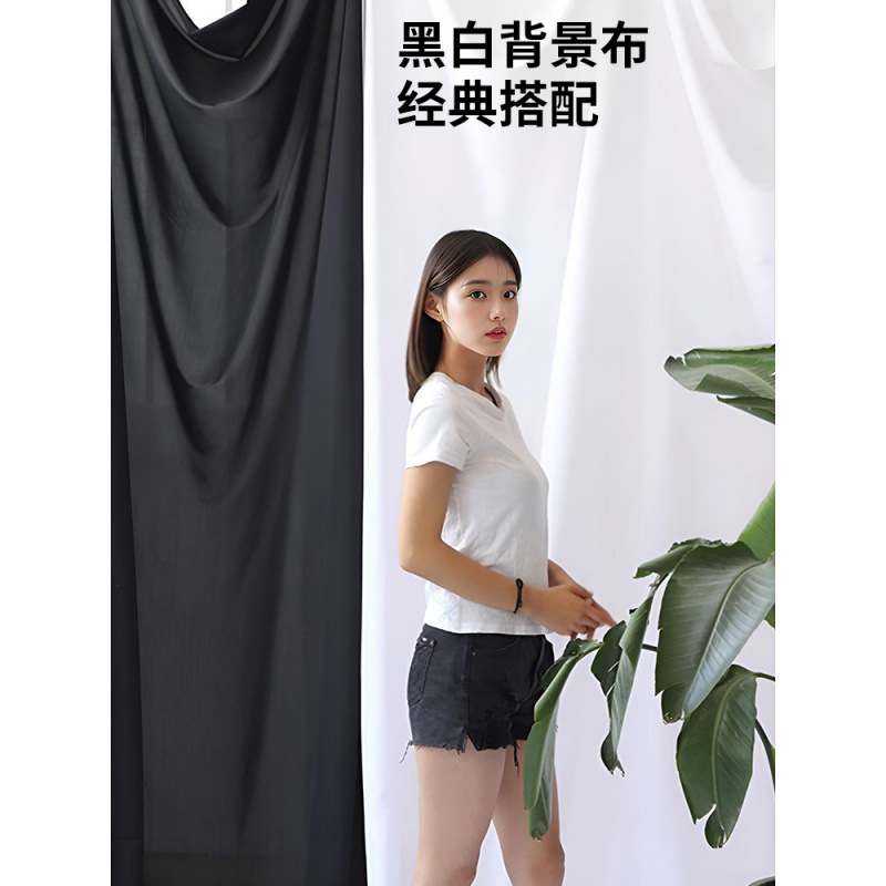 사진 흰색 배경 천 불투명 두껍게 단색 검정색 사진 천 캐릭터 정물 사진 생방송 배경