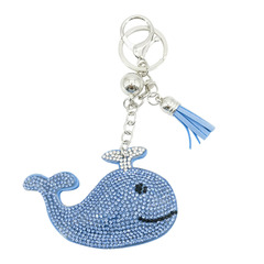 創意的な韓国の絨毯には、アニメの海洋動物の噴水クジラのキーホルダーが入っています。