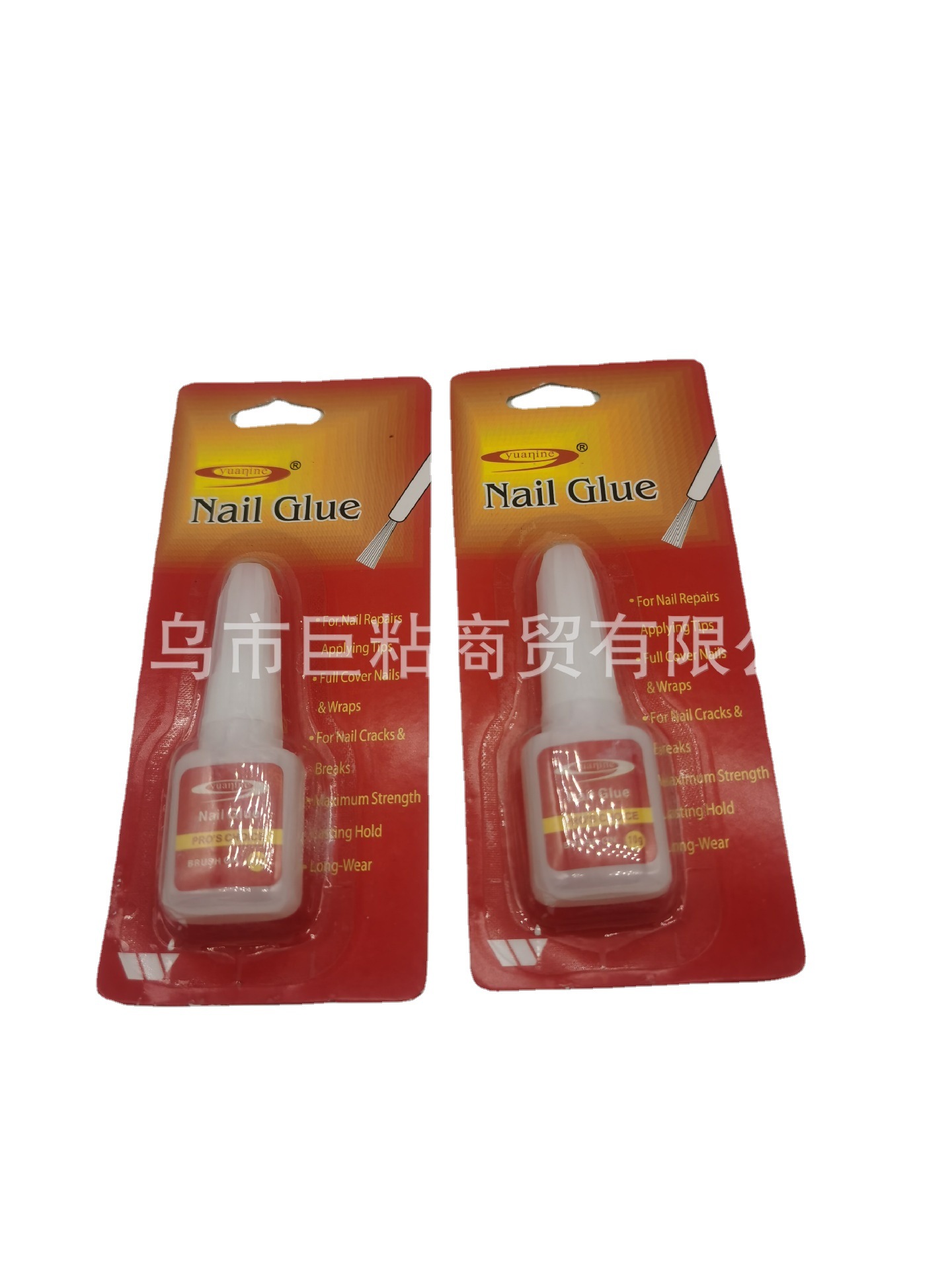 NAIL GLUE美甲胶水10克带毛刷假指甲胶水粘钻饰品甲片胶水