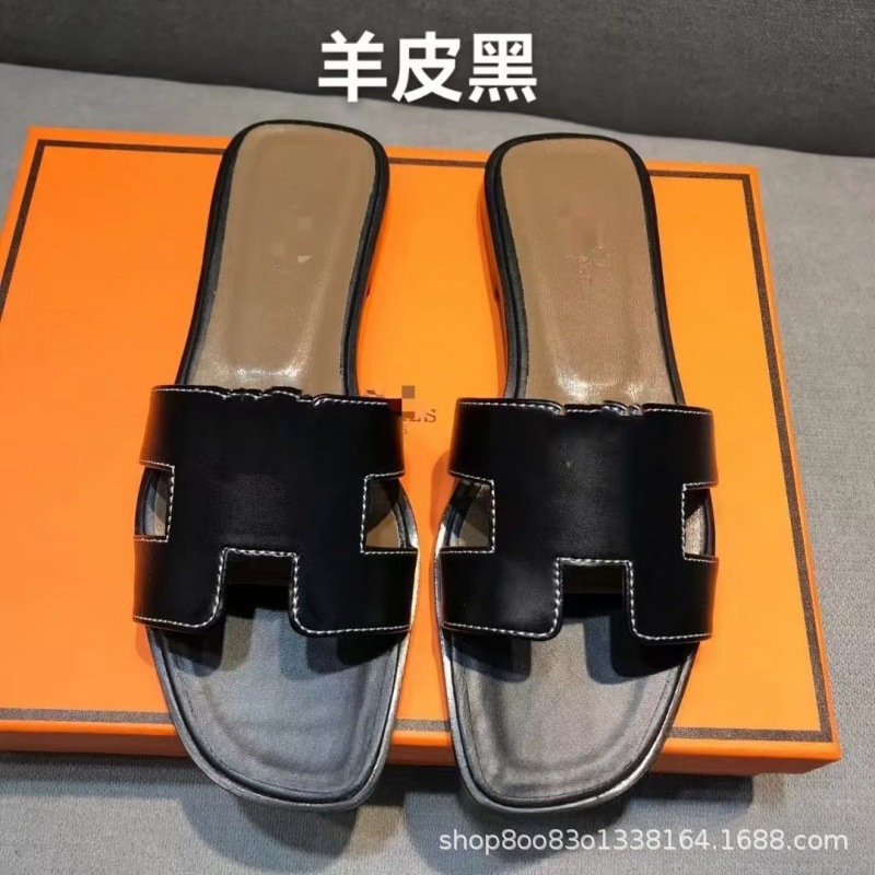 Comercio exterior H zapatillas de alta versión de Guangzhou zapatillas de piso plano para mujeres zapatillas fabricantes de venta