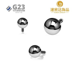 F136 Titanium Alloy External Tooth Lip Nail Tip Cone Ball Titanium Alloy Body Piercing Ear Nail Jewelry Tongue Nail