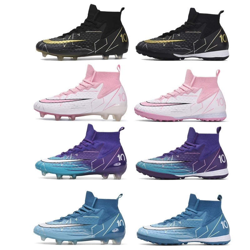 Футбольные туфли мужские взрослые большие размеры трансграничные AG с длинным гвоздем TF кроссовки со сломанными ногтями Молодежные студенческие Нескользящие кроссовки