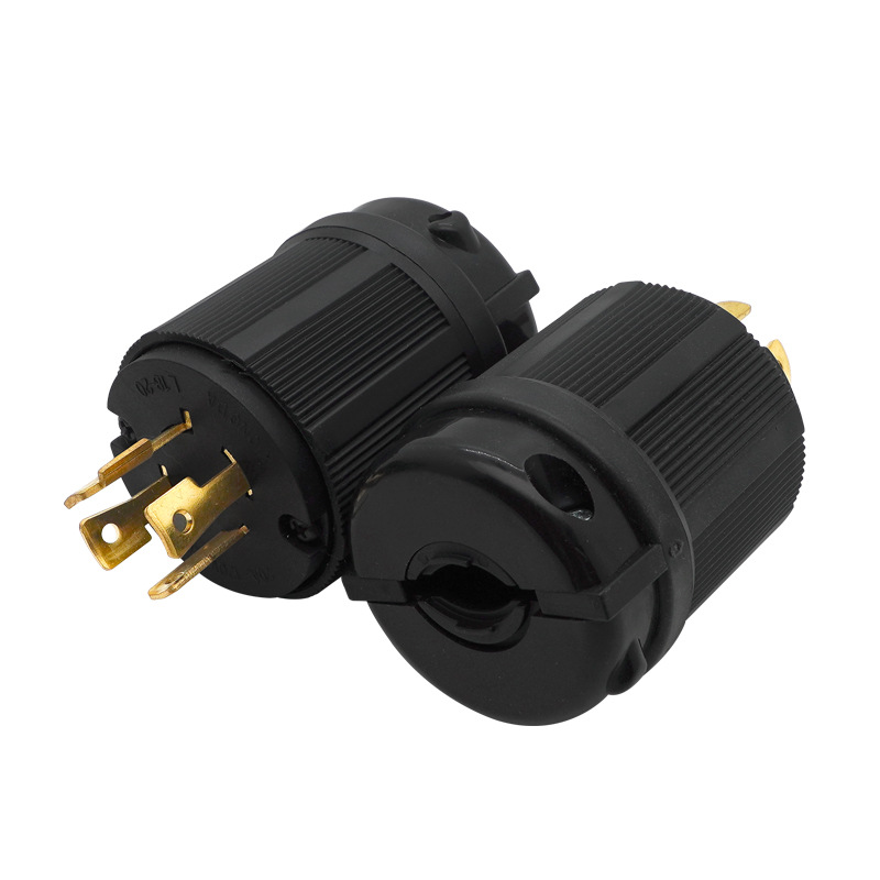 XIONGDA NEMA L18-20P美式四孔插头20A 120V-208V 工业插座插头