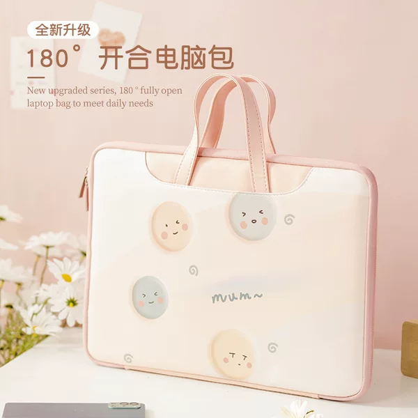Suitable for 13 inch -16 inch full opening and closing computer bag storage bag tablet computer bag waterproof anti-wear super large capacity