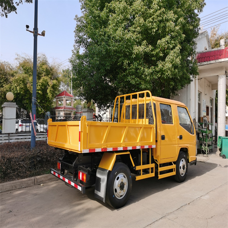 Jmc Double-Row Dump Truck, Dump Garbage Truck, Blue Plate Double-Row Truck, Carrying Truck, Package on the House