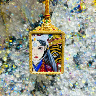 New Handmade Thangka Zakhilaam Past and Present Life Green Tara Thai Fox Fairy Pendant Gawu Box Manufacturer Wholesale