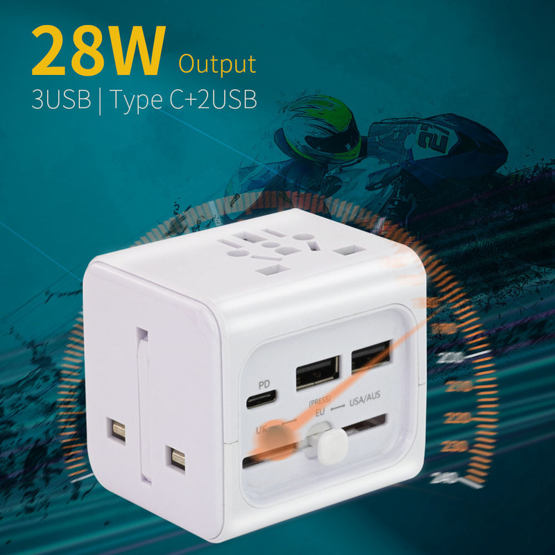 Cross-border new global universal conversion plug PD fast charge travel abroad multi-function conversion plug socket conversion